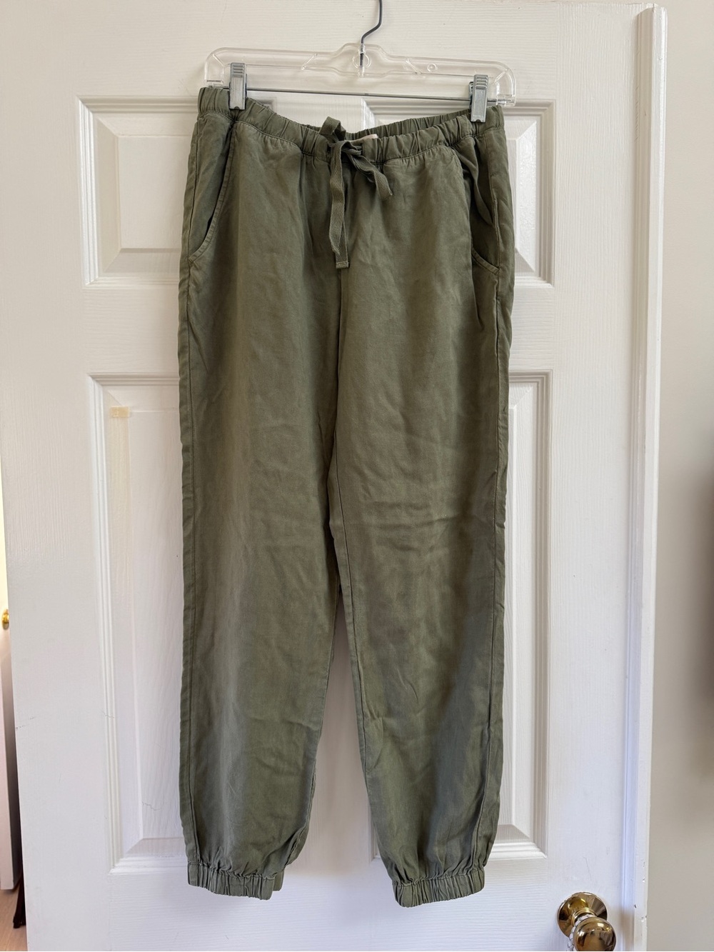 cloth & stone Olive Drawstring Joggers -  XS